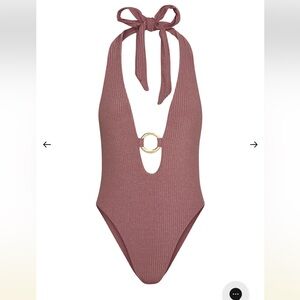 MONTEGO ONE PIECE - MAUVE LUREX RIB (Monday Swimwear)